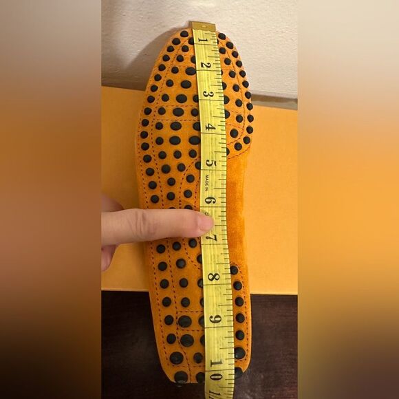 Tod's Men's Orange Suede slip-on Loafers size EU 38- US 5,5 new in box - Picture 14 of 14